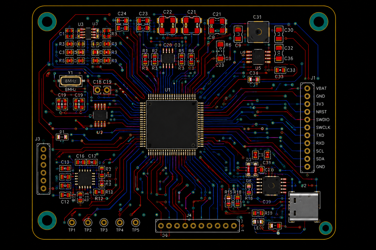 PCB layout and engineering design